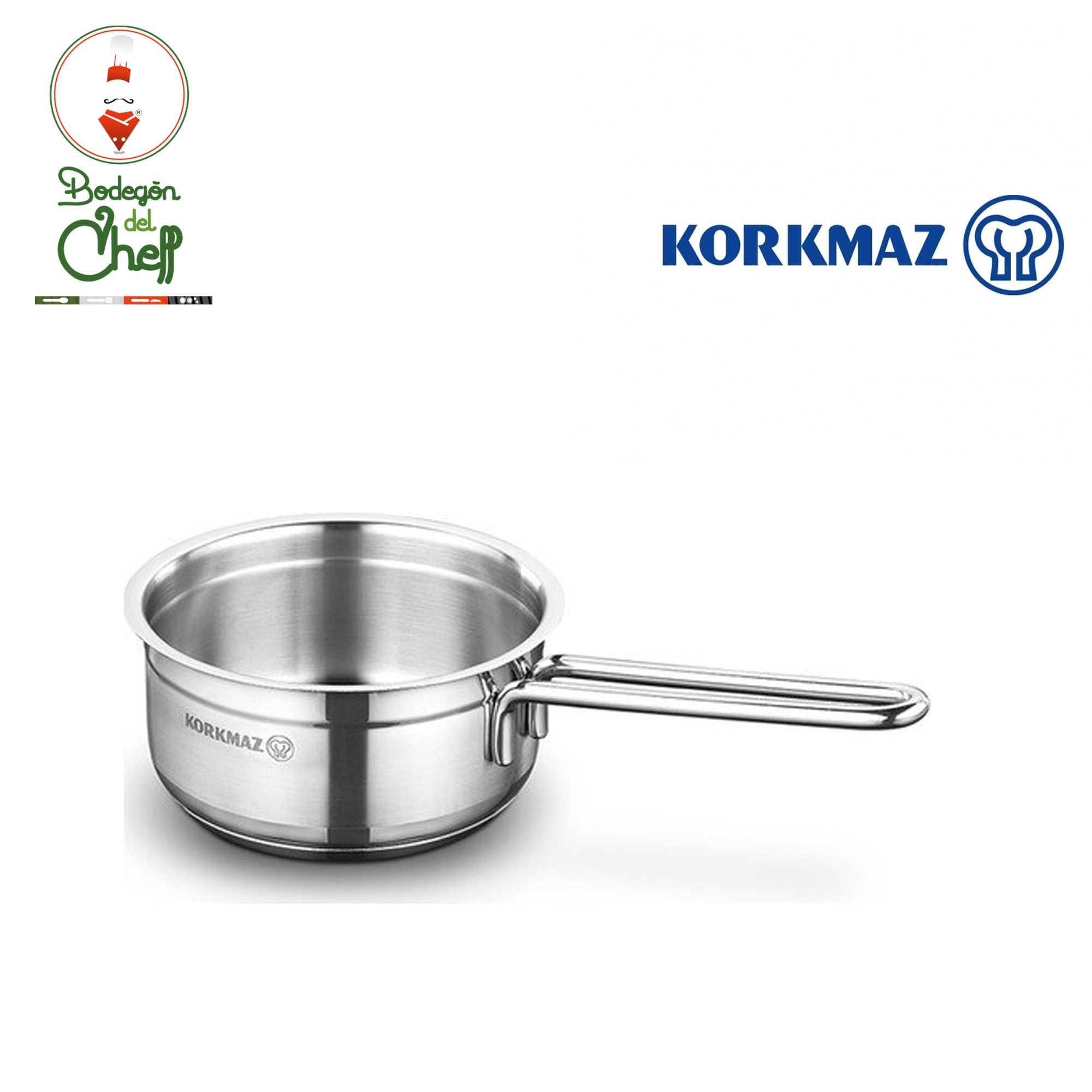 Perol acero inox 14x7 cms cap 1 lt