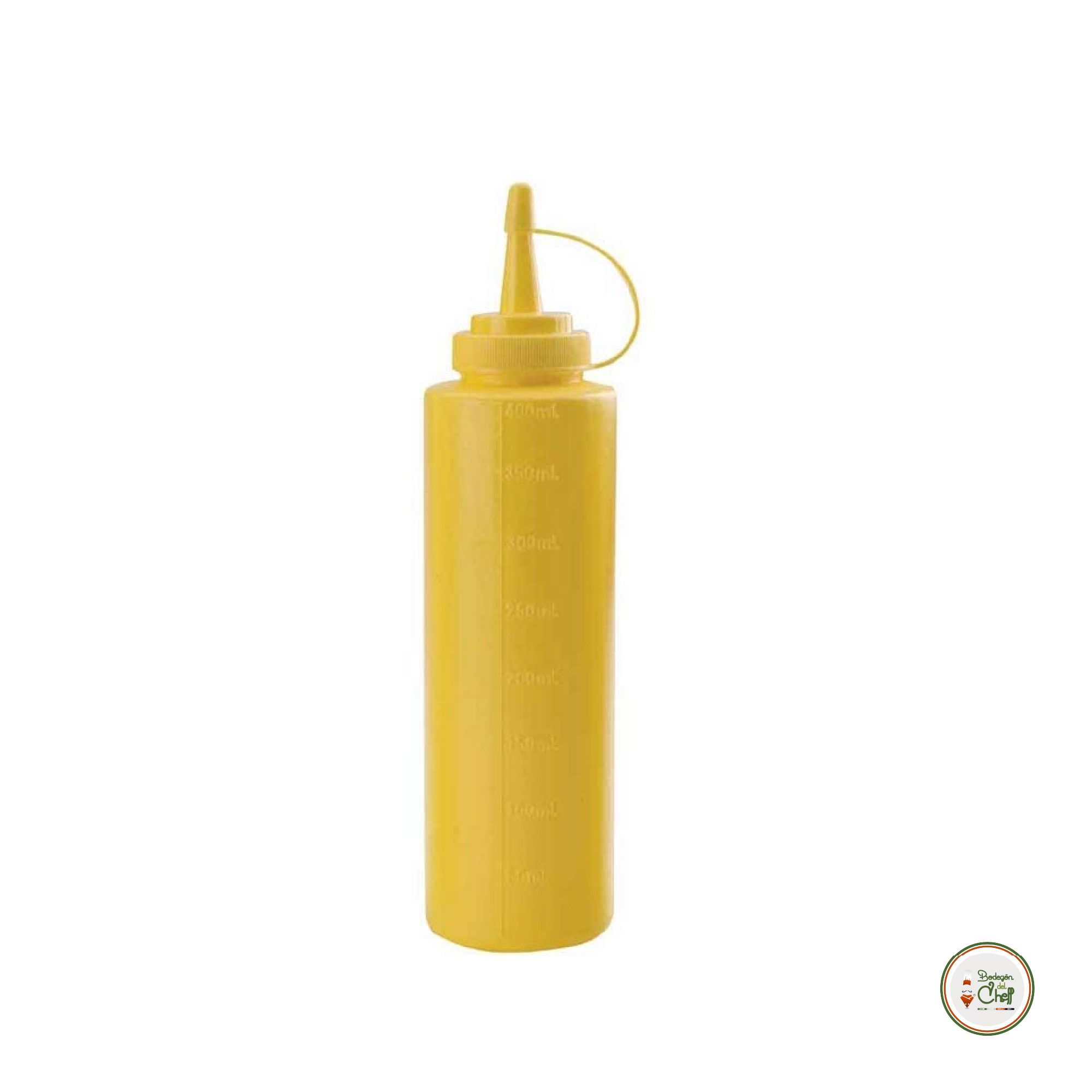 Biberón de plástico para cocina amarillo