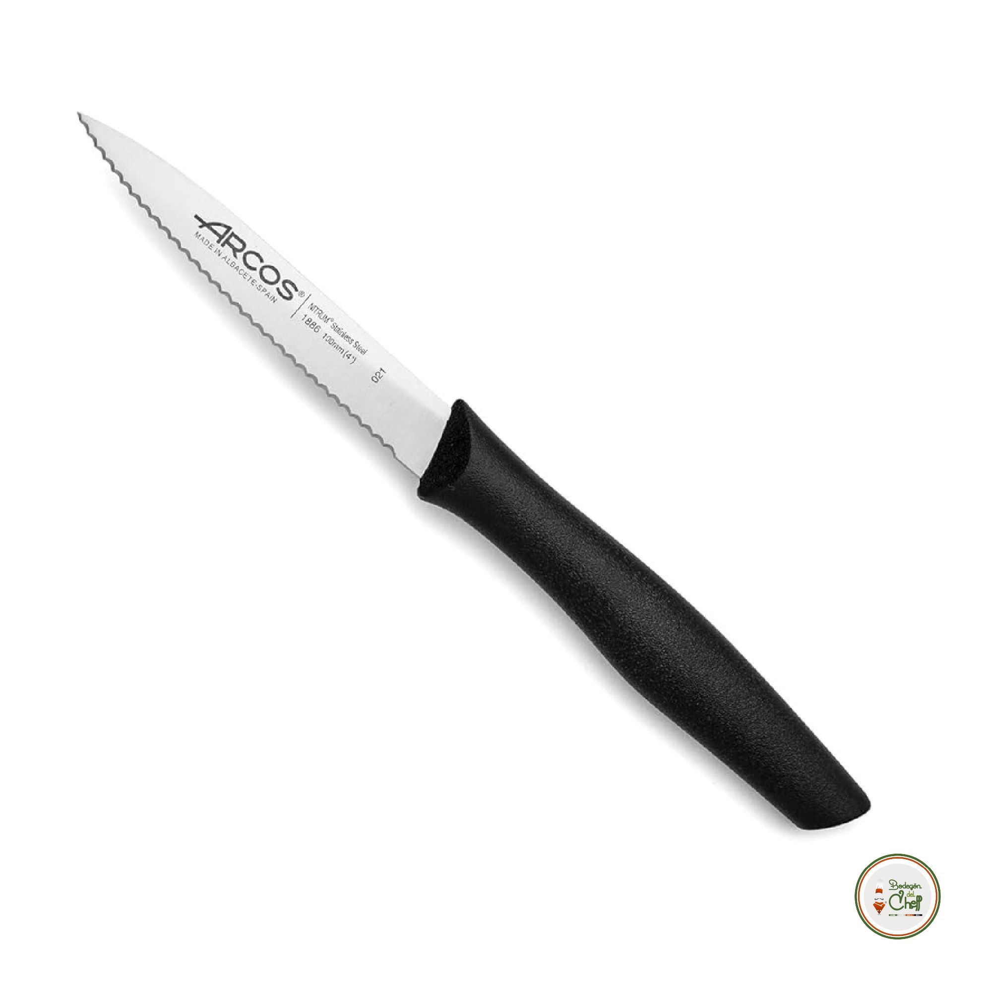 Cuchillo mondador negro 100mm