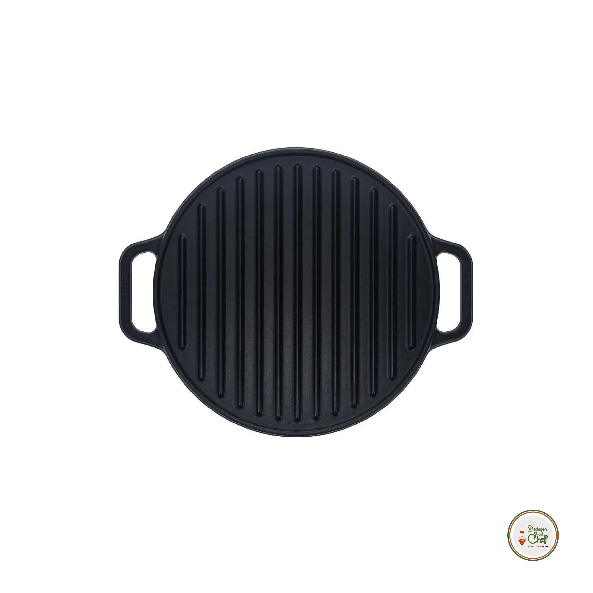 Plancha redonda de hierro fundido de la marca Victoria de hierro fundido