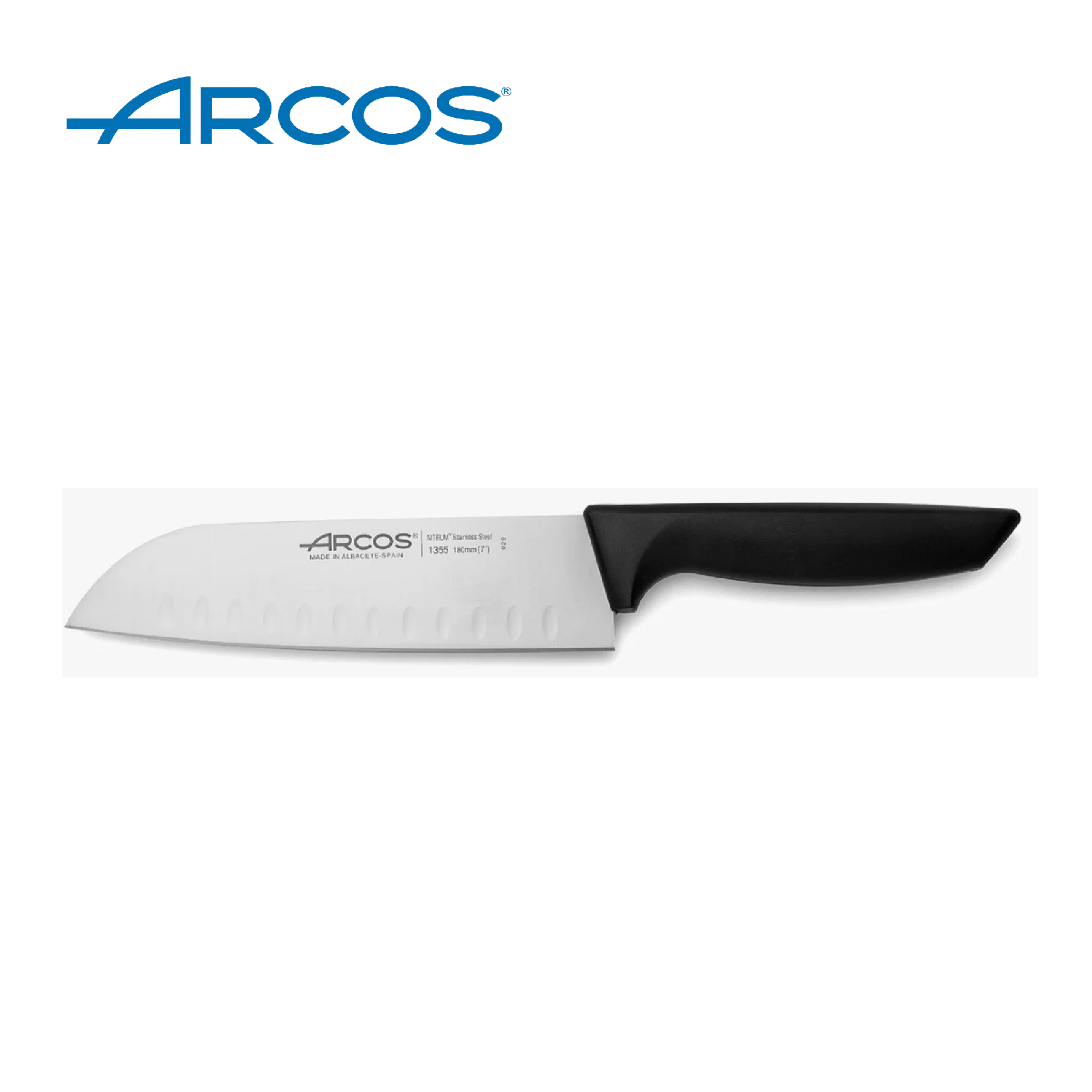 Cuchillo Santoku Alveolos 180 mm blister - Niza